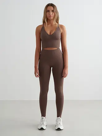 AIM'N | Damen Sport-BH Cross Back Shape Seamless | braun